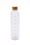 Hazel Blues® |  Sippin' Pretty 32 oz Translucent Water Bottle in White & Gold