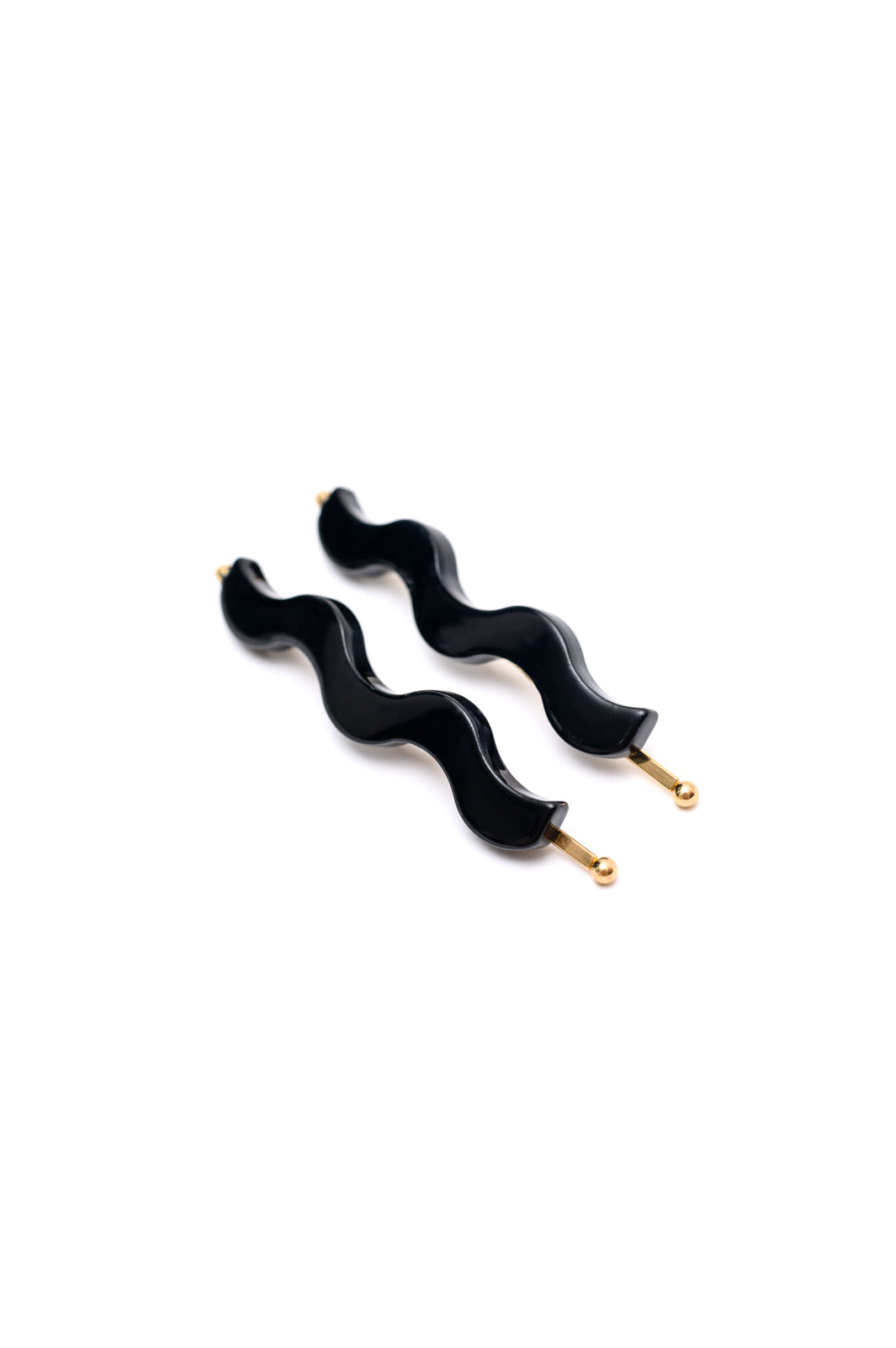 Hazel Blues® |  Sleek Waves Hair Clip in Black