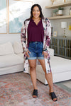 Hazel Blues® |  So Outstanding Top in Dark Magenta