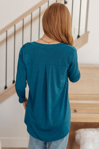 Hazel Blues® |  So Outstanding Top in Teal