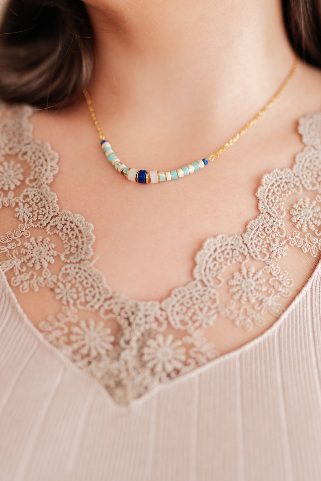 Hazel Blues® |  Sweet Stacks Beaded Necklace