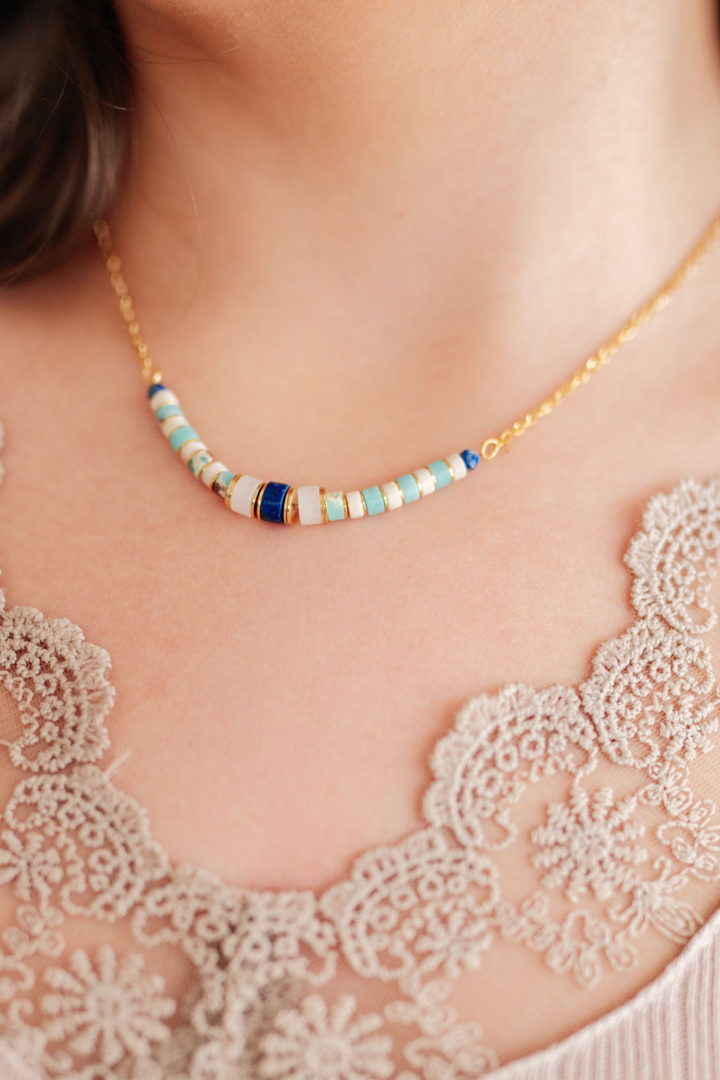 Hazel Blues® |  Sweet Stacks Beaded Necklace