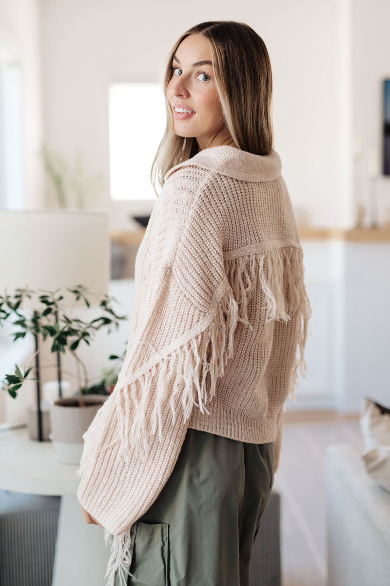 Hazel Blues® |  Sweet Surrender Fringe Sweater