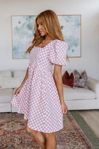 Hazel Blues® | The Moment Checkered Babydoll Dress - Hazel Blues®