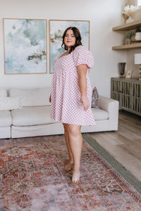 Hazel Blues® | The Moment Checkered Babydoll Dress - Hazel Blues®