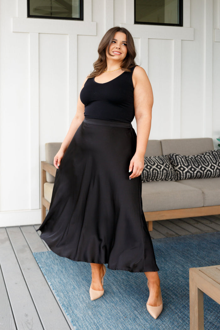 Hazel Blues® |  Timeless Tale Maxi Skirt in Black