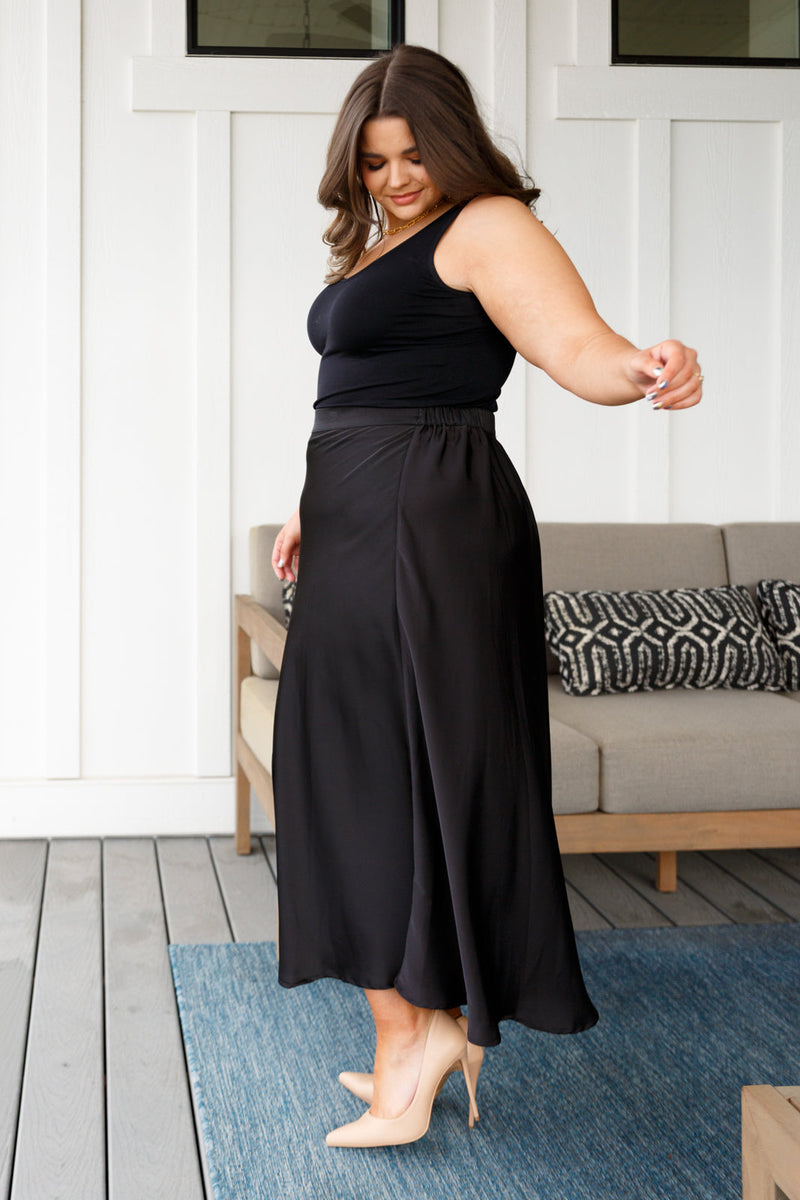 Hazel Blues® |  Timeless Tale Maxi Skirt in Black