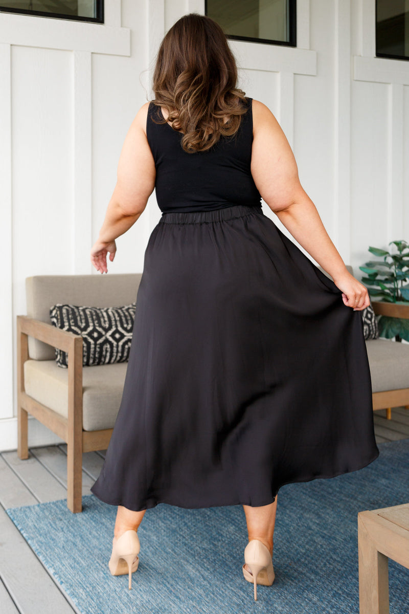 Hazel Blues® |  Timeless Tale Maxi Skirt in Black