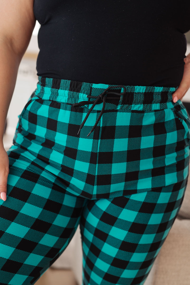 Hazel Blues® |  Your New Favorite Joggers in Teal Check