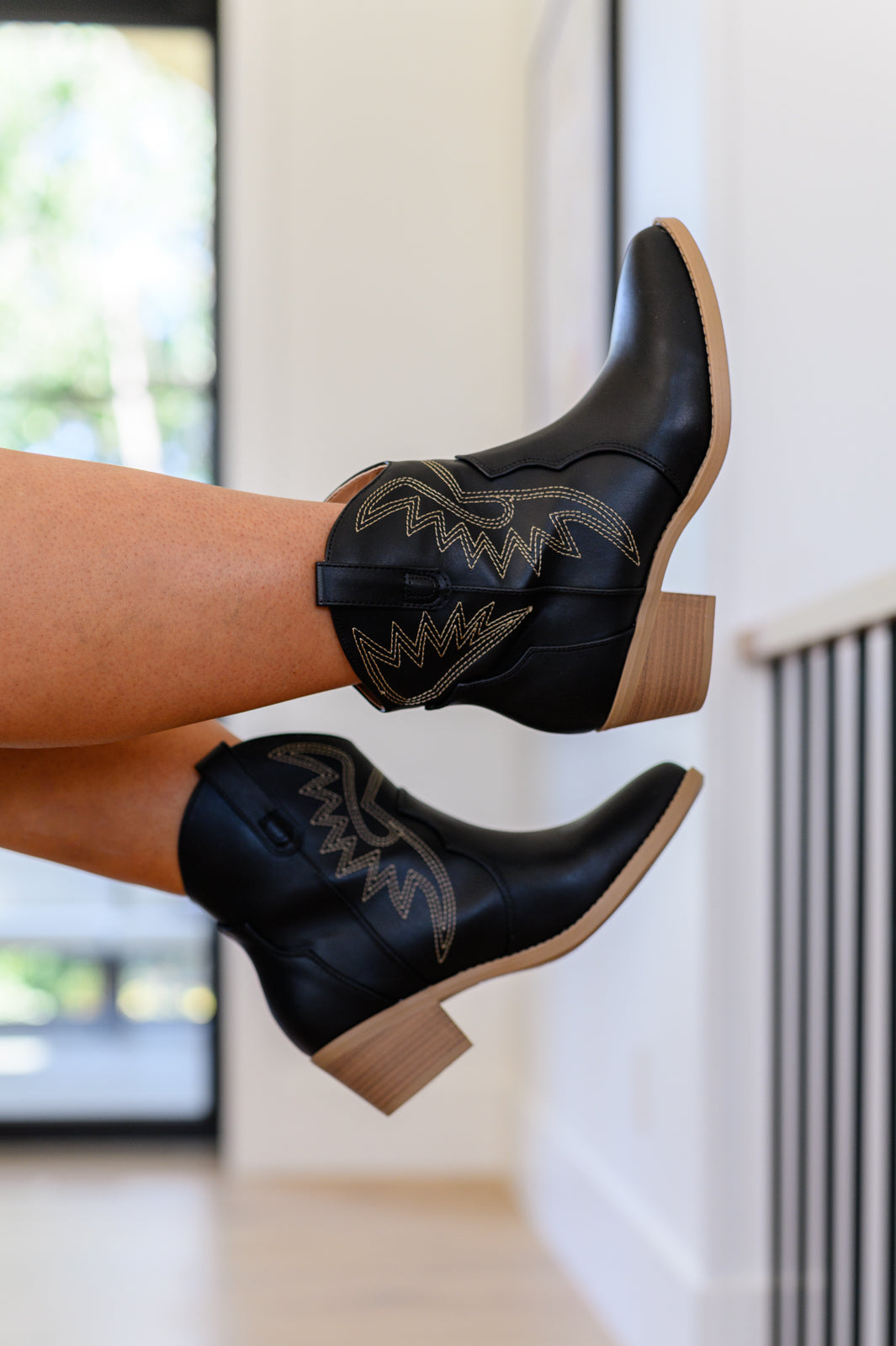 Hazel Blues® |  Two Step Western Bootie in Black