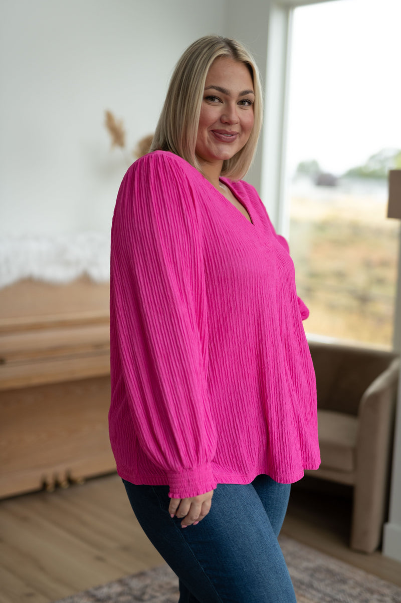 Hazel Blues® |  Very Refined V-Neck Blouse