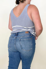 Hazel Blues® |  Judy Blue Embroidered Boyfriend Jeans with Side Seam Stitch