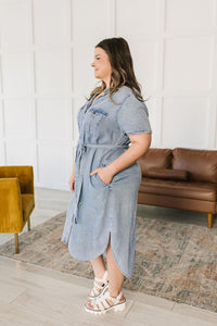 Hazel Blues® | Wait For It Denim Shirtdress - Hazel Blues®