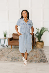 Hazel Blues® | Wait For It Denim Shirtdress - Hazel Blues®