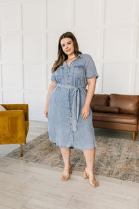 Hazel Blues® | Wait For It Denim Shirtdress - Hazel Blues®