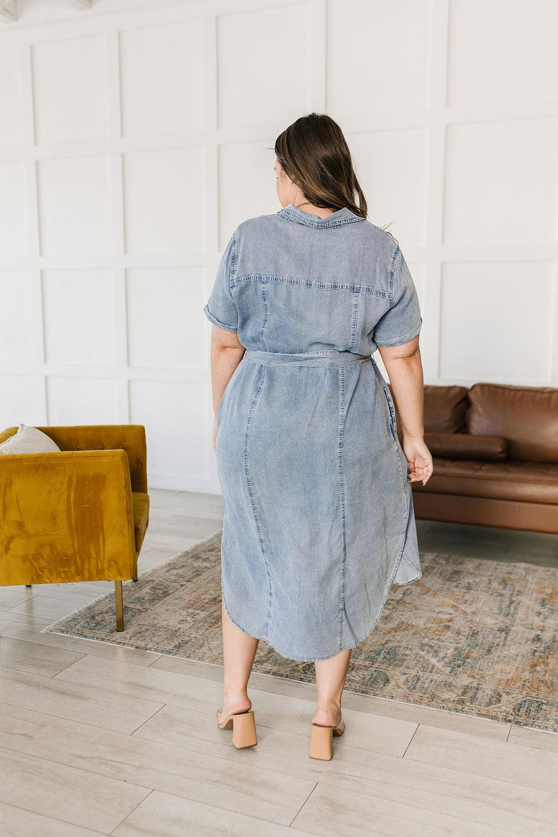 Hazel Blues® | Wait For It Denim Shirtdress - Hazel Blues®