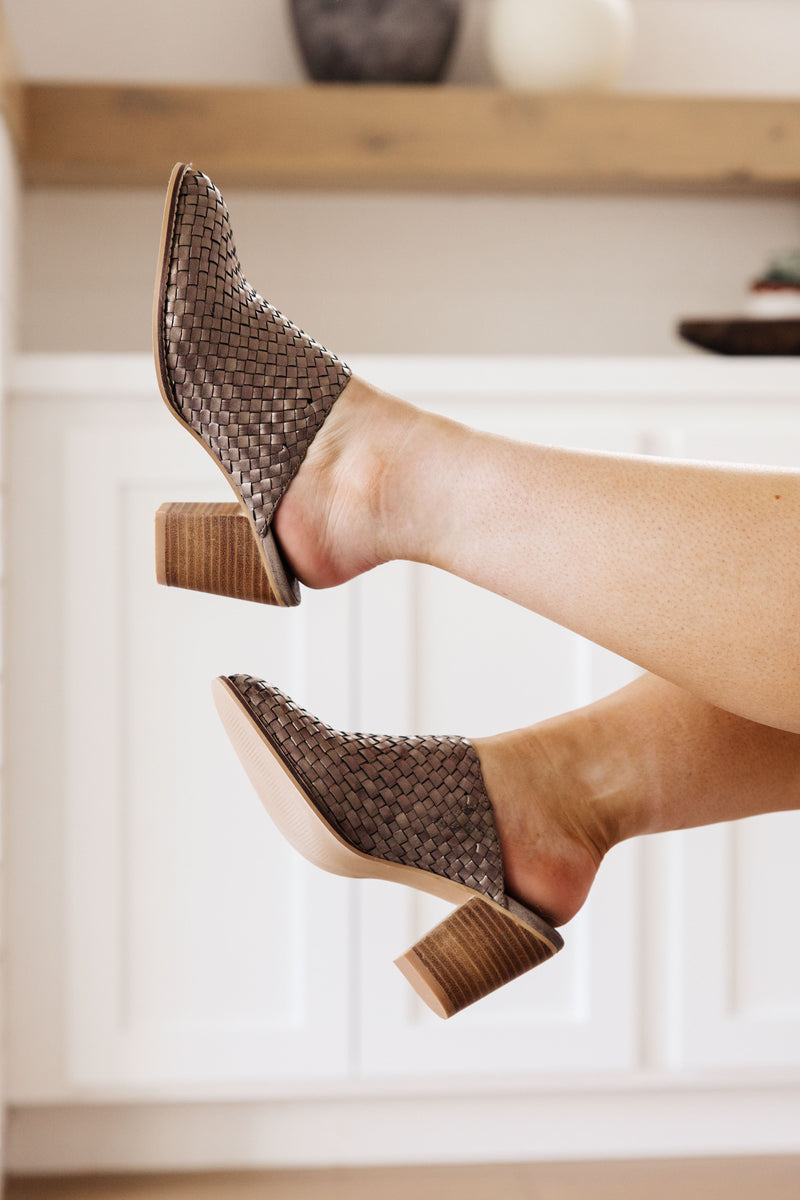 Hazel Blues® |  Walk With Me Woven Mules