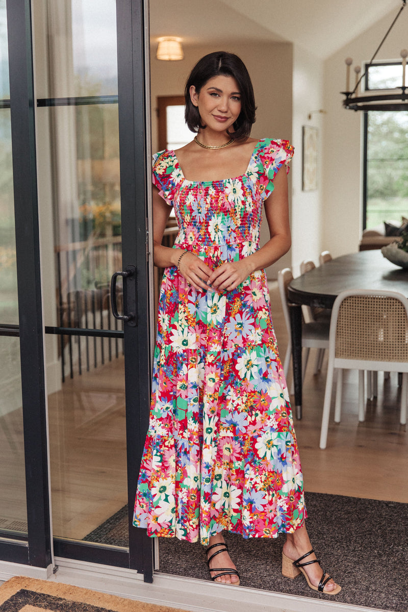 Hazel Blues® |  Walk in the Flowers Maxi Dress