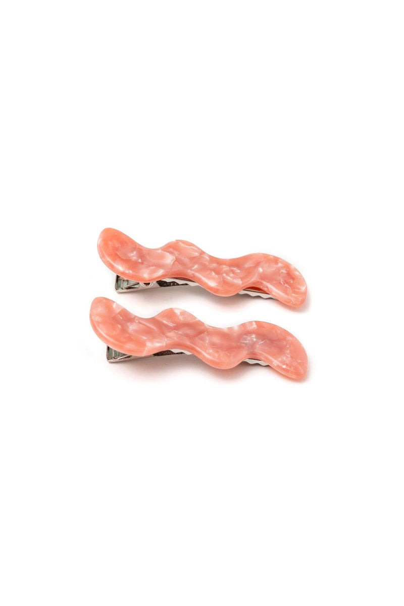 Hazel Blues® | Wavy Clip Set Pink Pearl - Hazel Blues®