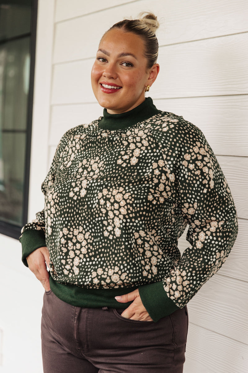 Hazel Blues® |  Where Are We Going Mock Neck Pullover