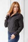 Hazel Blues® |  Where Are You Zip Up Jacket in Black