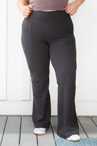 Hazel Blues® |  Where are You Flared Leggings in Black