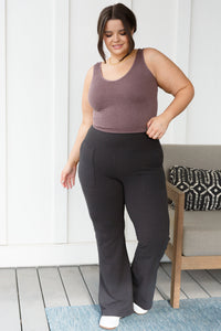 Hazel Blues® |  Where are You Flared Leggings in Black