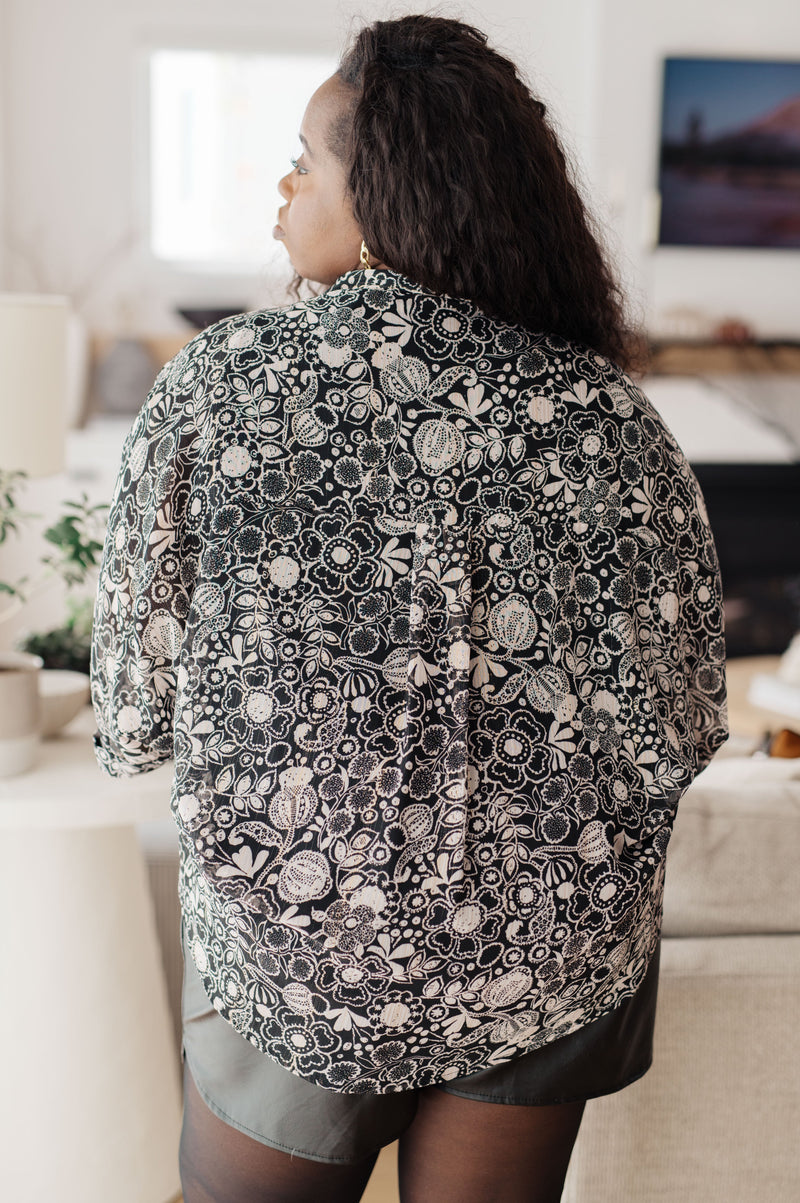 Hazel Blues® |  Work All Day Floral Top