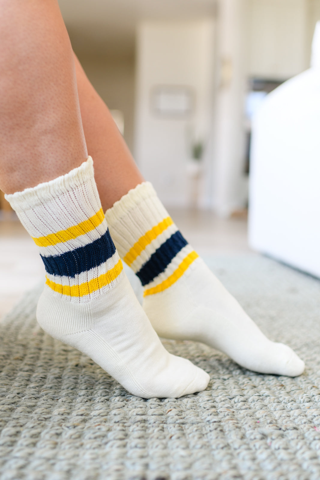 Hazel Blues® |  World's Best Dad Socks in Navy and Yellow