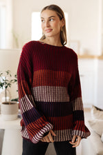 Hazel Blues® |  World of Wonder Striped Sweater