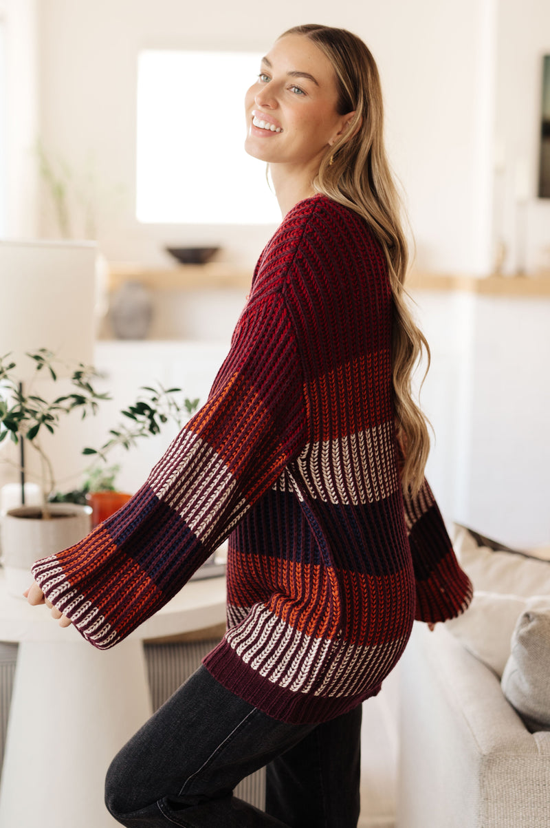 Hazel Blues® |  World of Wonder Striped Sweater