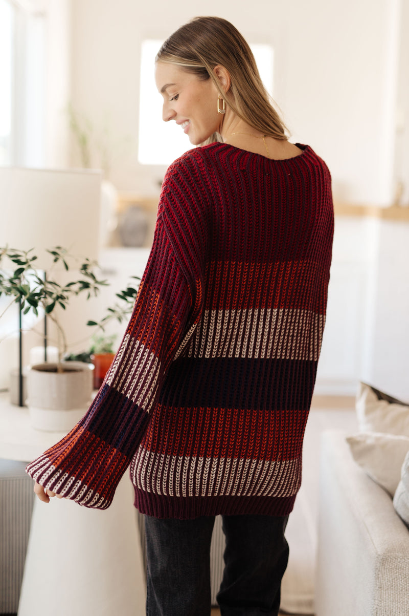 Hazel Blues® |  World of Wonder Striped Sweater