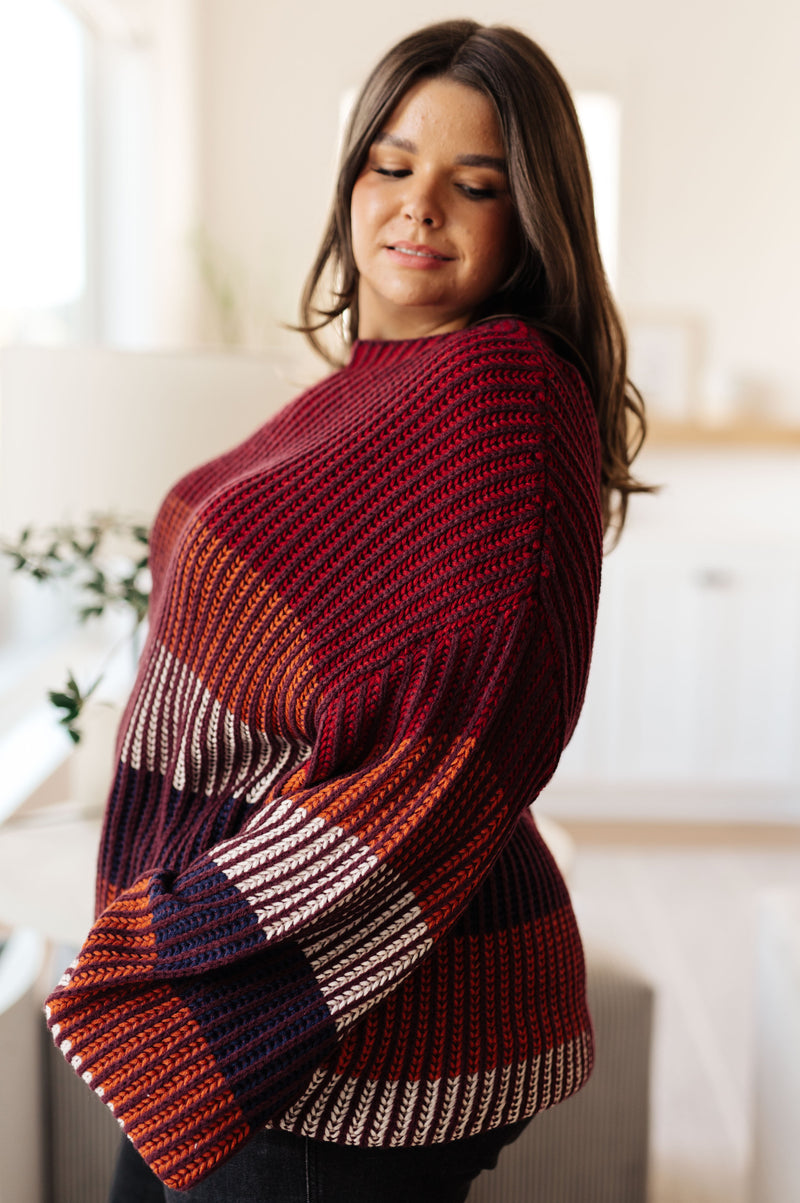 Hazel Blues® |  World of Wonder Striped Sweater