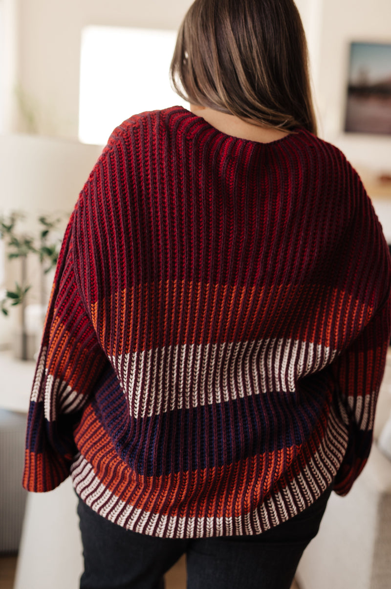 Hazel Blues® |  World of Wonder Striped Sweater