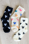 Hazel Blues® |  Woven Hearts Everyday Socks Set of 3