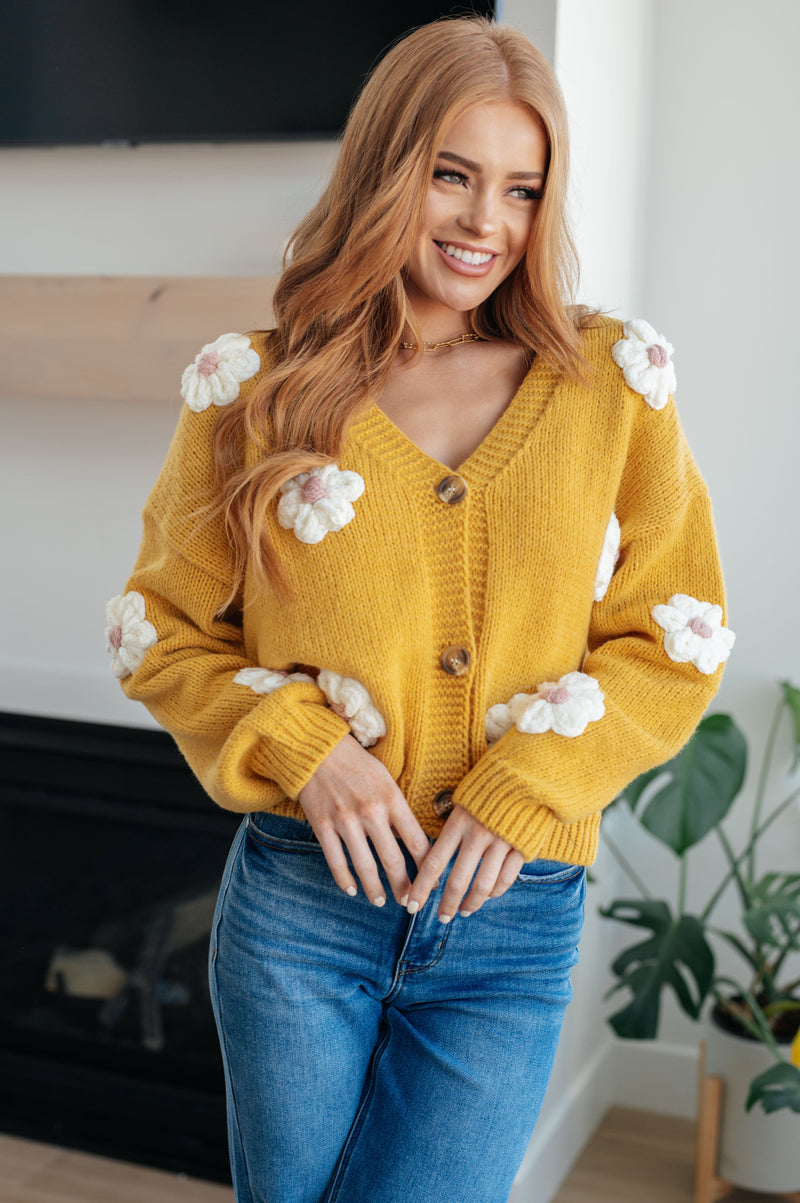 Hazel Blues® |  You're Enough Floral Cardigan