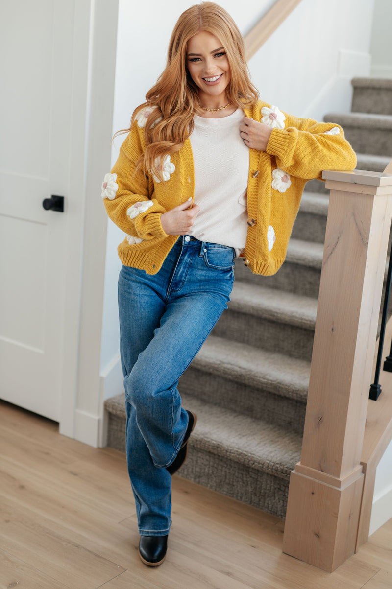 Hazel Blues® |  You're Enough Floral Cardigan