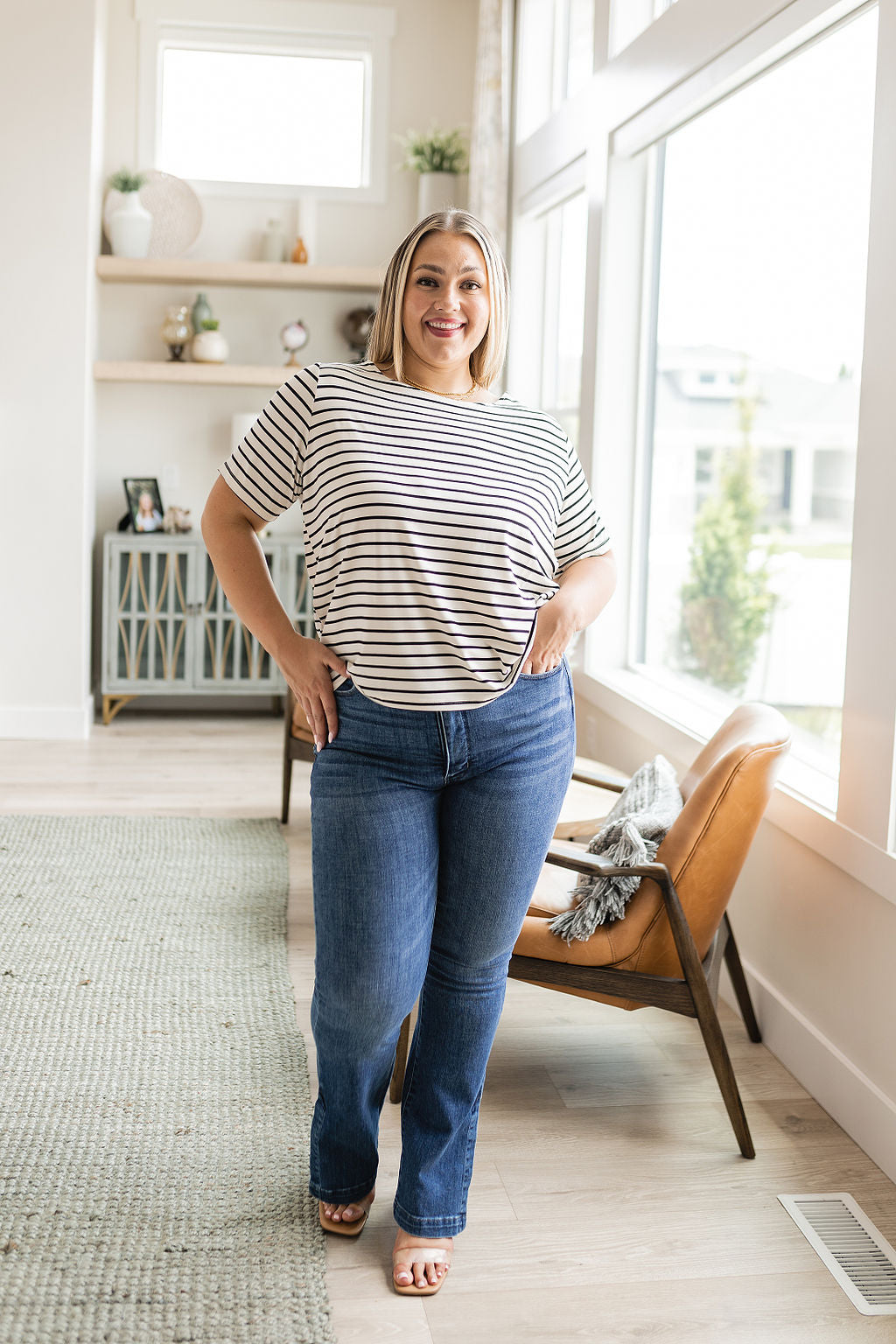 Hazel Blues® |  You're My Sweetheart Striped Top