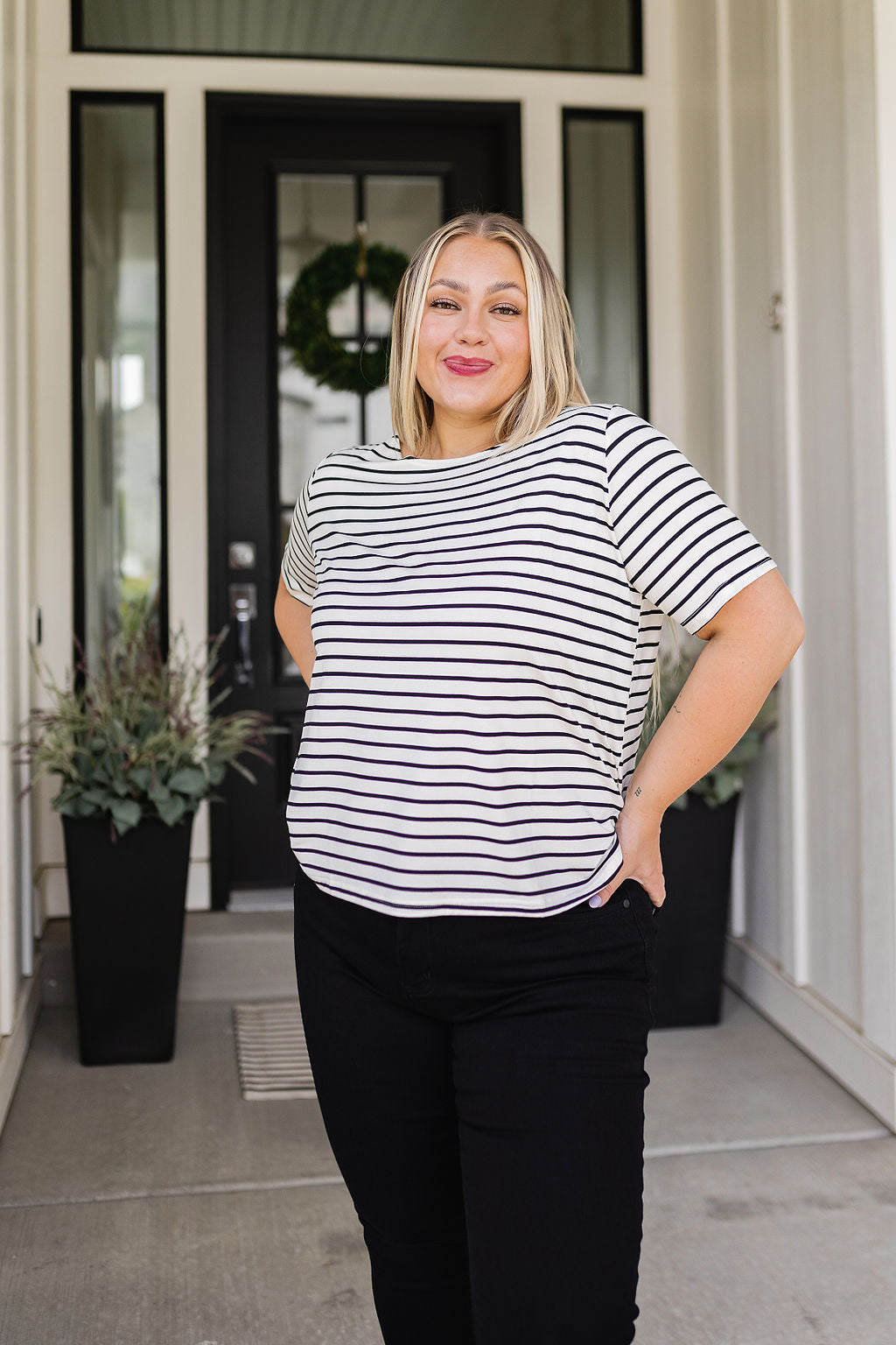 Hazel Blues® |  You're My Sweetheart Striped Top