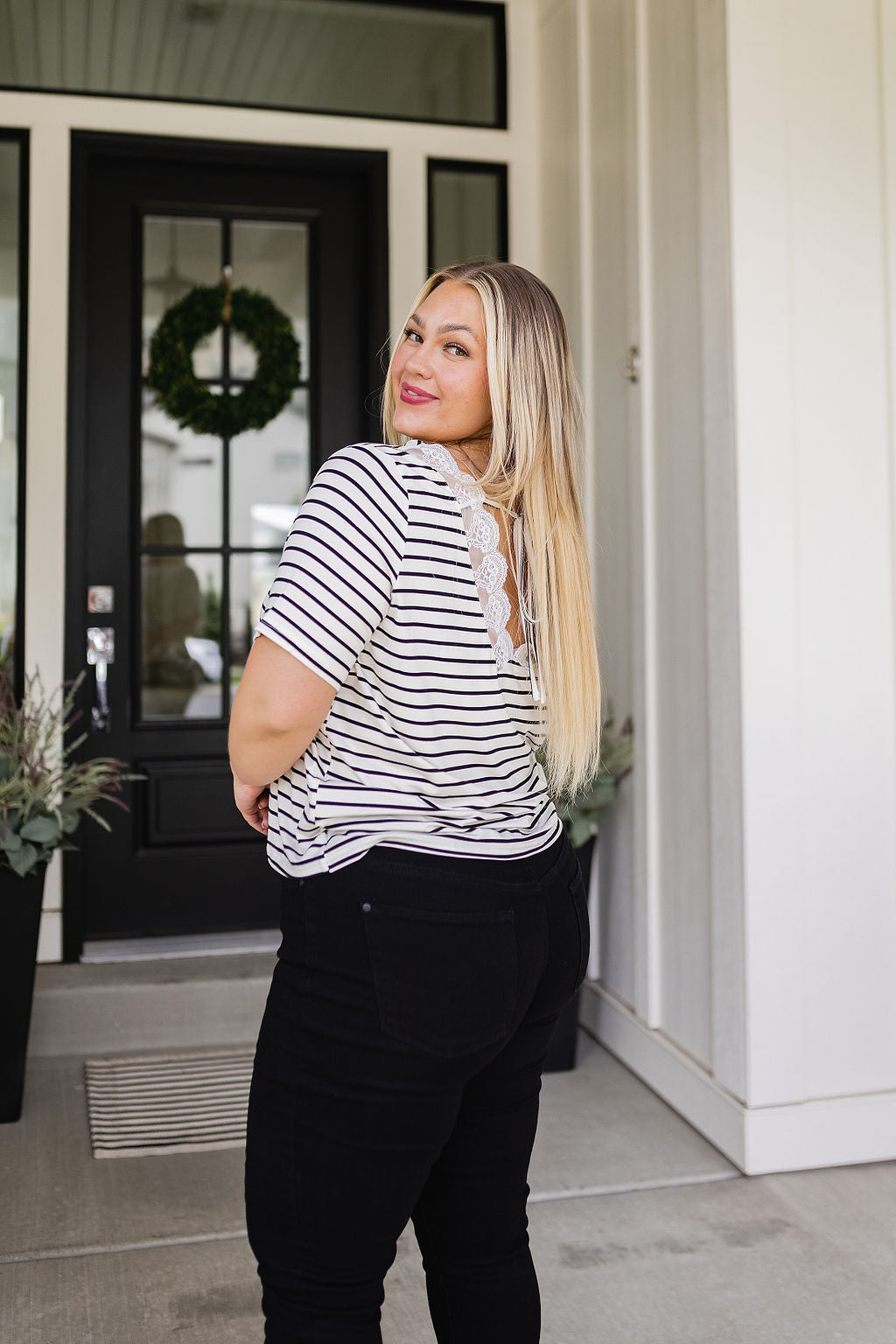 Hazel Blues® |  You're My Sweetheart Striped Top