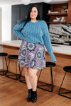 Hazel Blues® |  In the Right Direction Cable Knit Sweater