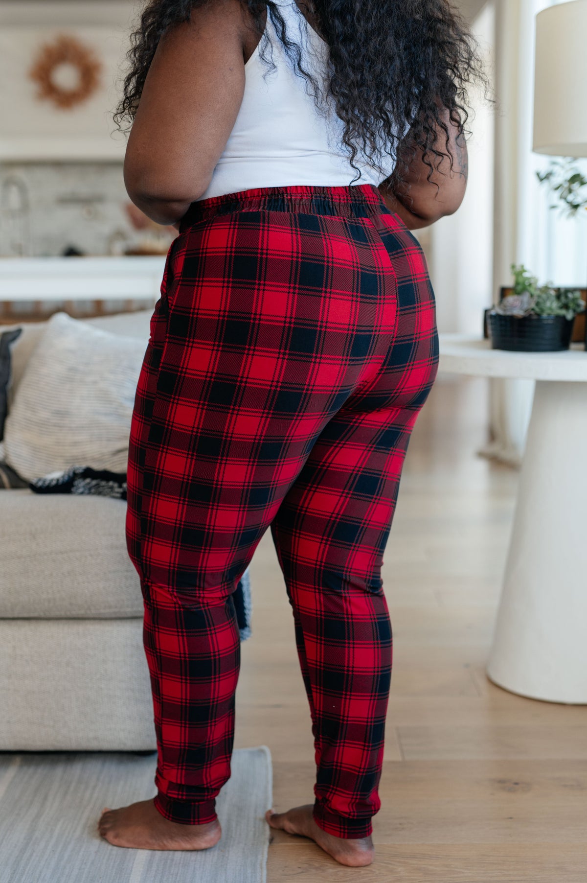 Hazel Blues® |  Your New Favorite Joggers in Red Plaid