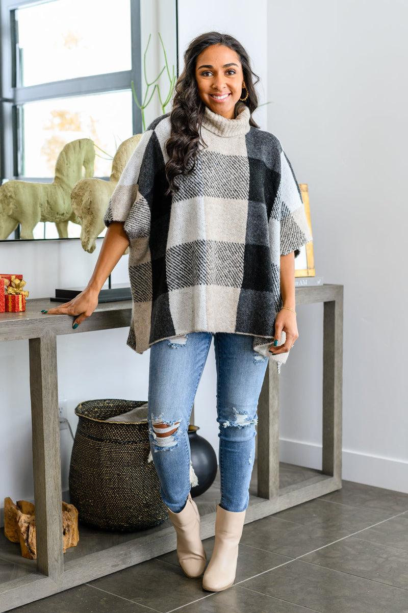 Hazel Blues® |  Your Next Favorite Roll Neck Sweater Poncho