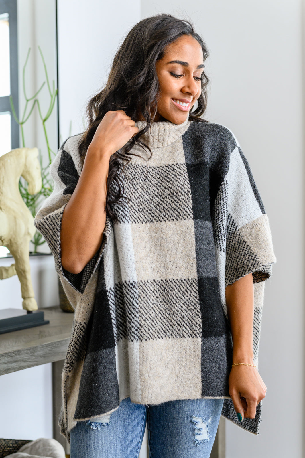 Hazel Blues® |  Your Next Favorite Roll Neck Sweater Poncho