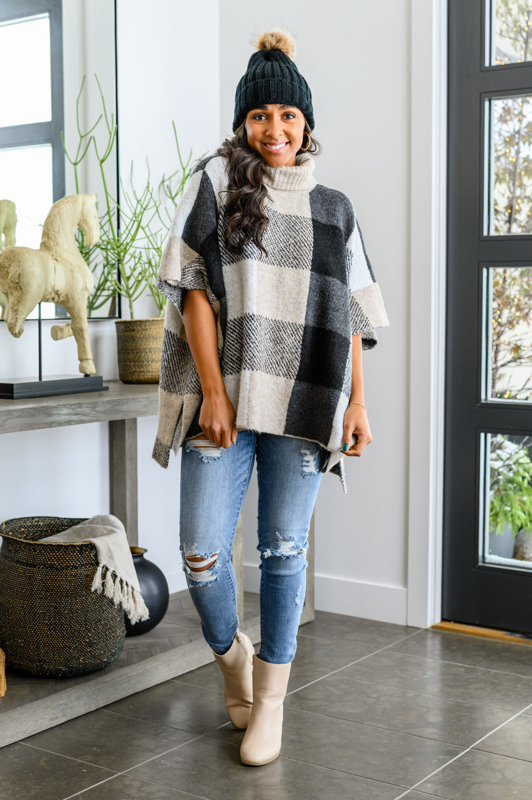 Hazel Blues® |  Your Next Favorite Roll Neck Sweater Poncho