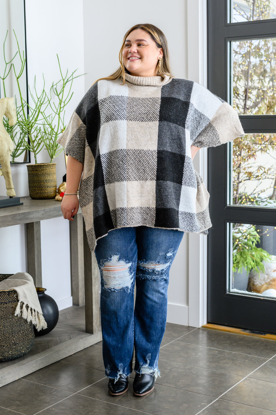 Hazel Blues® |  Your Next Favorite Roll Neck Sweater Poncho