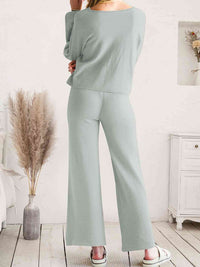 Hazel Blues® |  Long Sleeve Lounge Top and Drawstring Pants Set