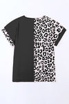 Hazel Blues® | Leopard Round Neck T-Shirt