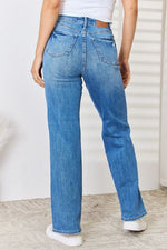 Hazel Blues® |  Judy Blue High Waist Distressed Straight-Leg Jeans