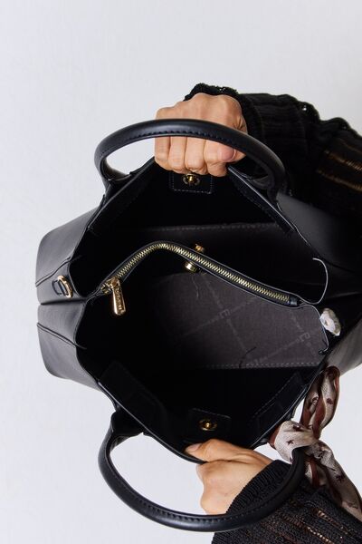 Hazel Blues® |  David Jones PU Leather Handbag